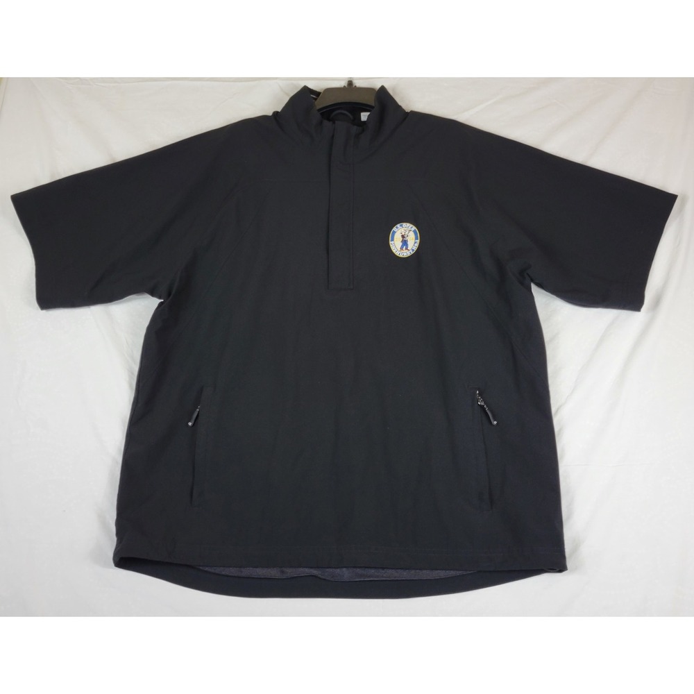 Cutter & Buck US Open 2014 Pinehurst Golf Windbreaker Jacket Mens Large Black